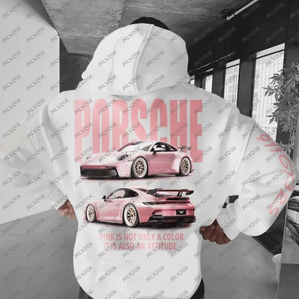 Racing F1 Unisex Boys Top Casual Team Clothes Teenager Men Boys Winter Sweatshirts Cotton Grapple 911 GT3RS Oversize Car Hoodie