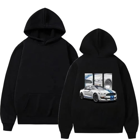 Casual Cotton Classic Fashion Design Car Letter Hoodies Aesthetic Popular GT3-RS Tops Pullover Sweatshirt Oversized 911 Unisex