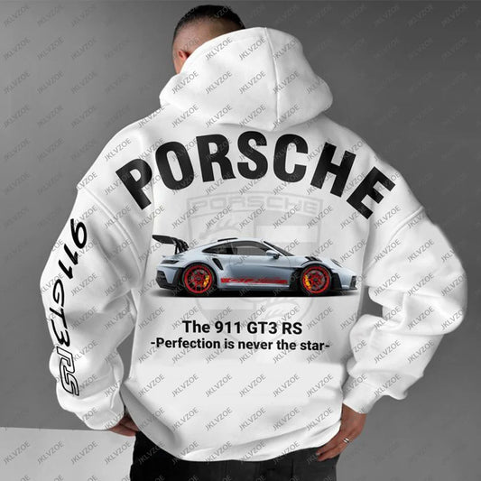 Racing F1 Unisex Boys Top Casual Team Clothes Teenager Men Boys Winter Sweatshirts Cotton Grapple 911 GT3RS Oversize Car Hoodie